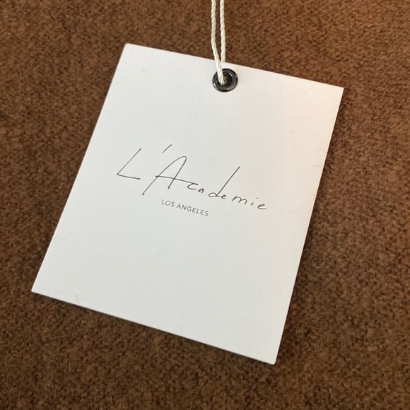 Revolve L'Academie NTW Mara Cardigan Chocolate Sweater Brown Size Small - Picture 9 of 12